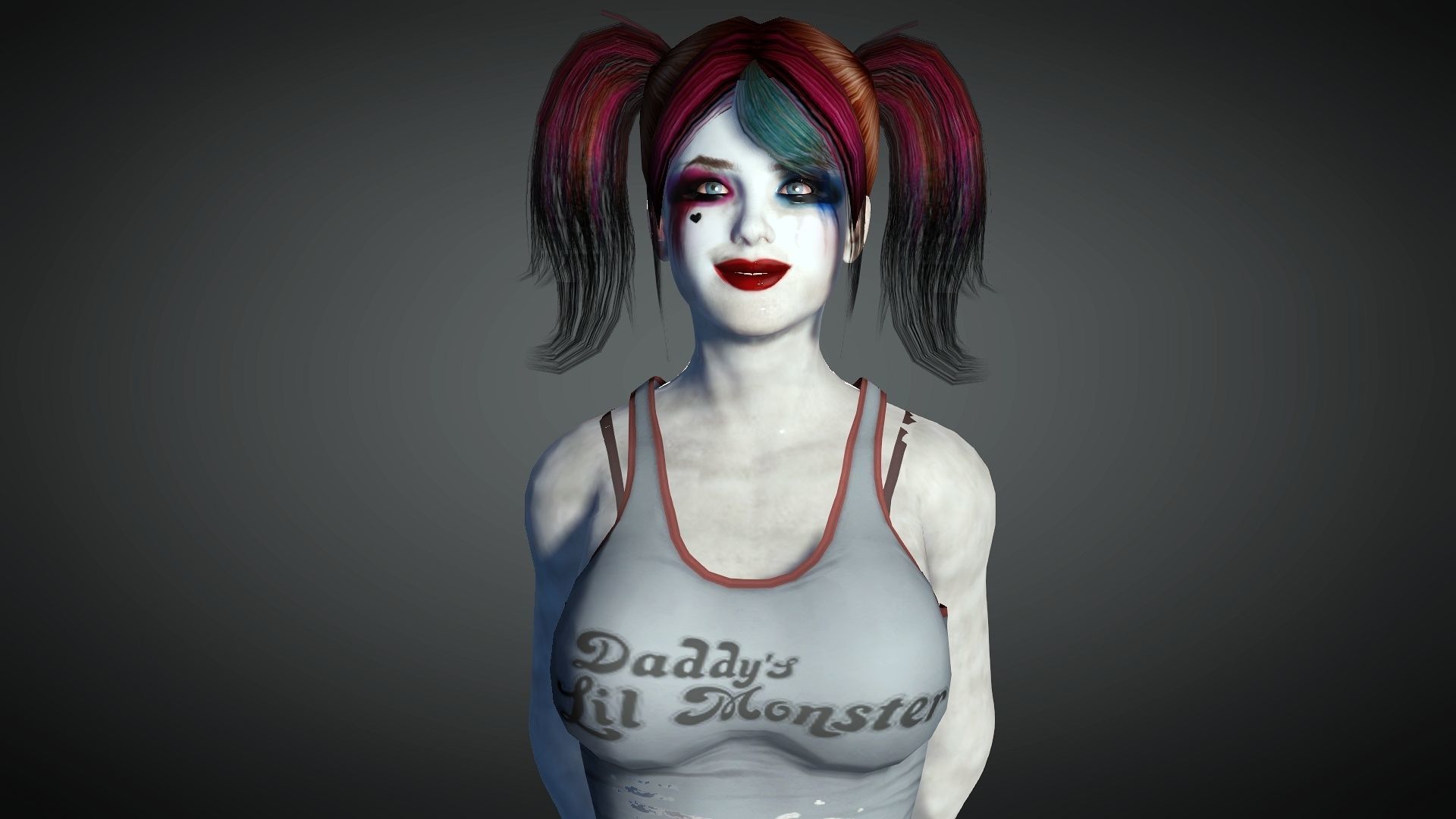 Harley Quinn from Batman 3D Model Low-poly 3D model_4