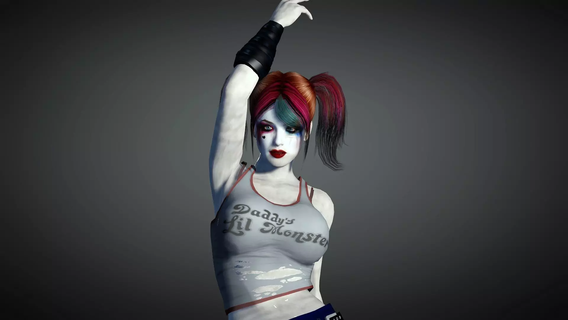Harley Quinn from Batman 3D Model Low-poly 3D model_0