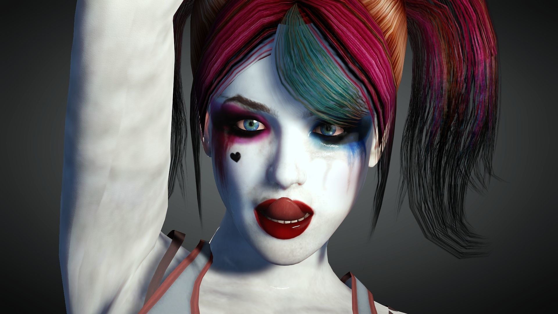 Harley Quinn from Batman 3D Model Low-poly 3D model_1