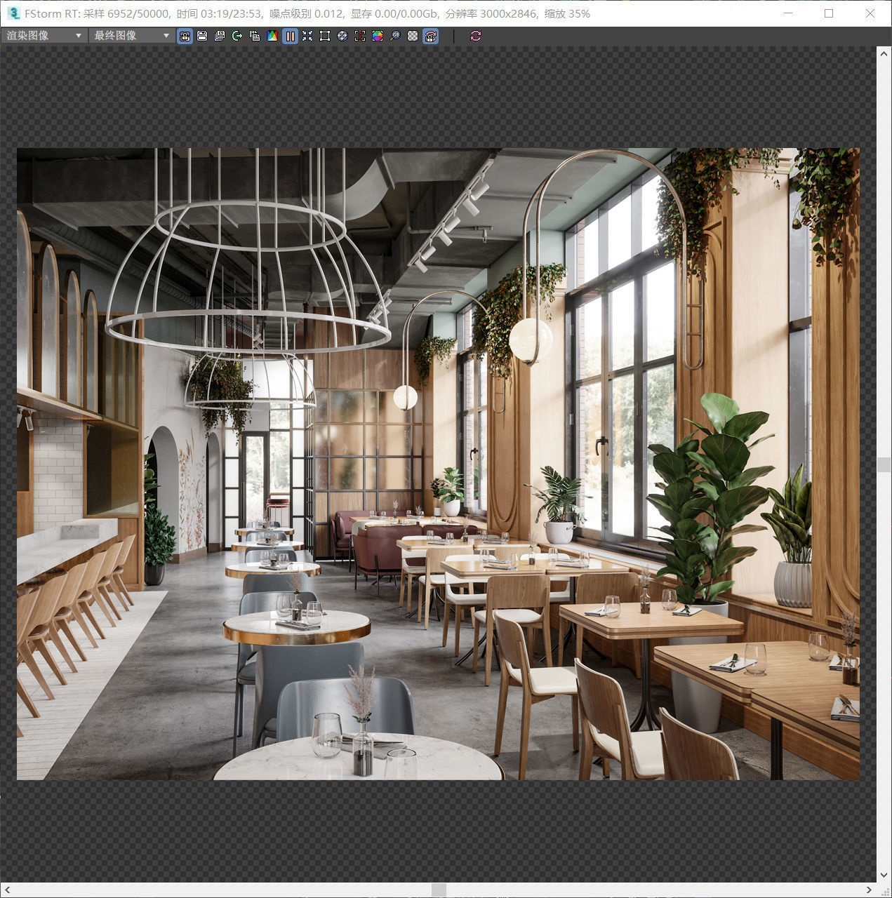 coffee house for Fstorm 143d 3D model_1