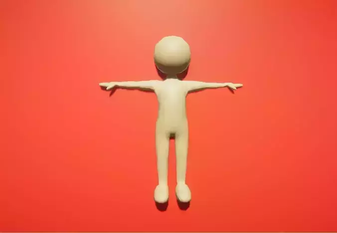 Stickman lowpoly human