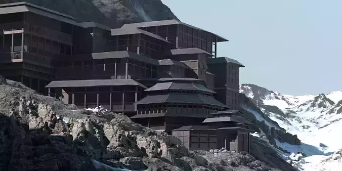 Ras al Ghul Mountain House from the  Batman Begins movie 