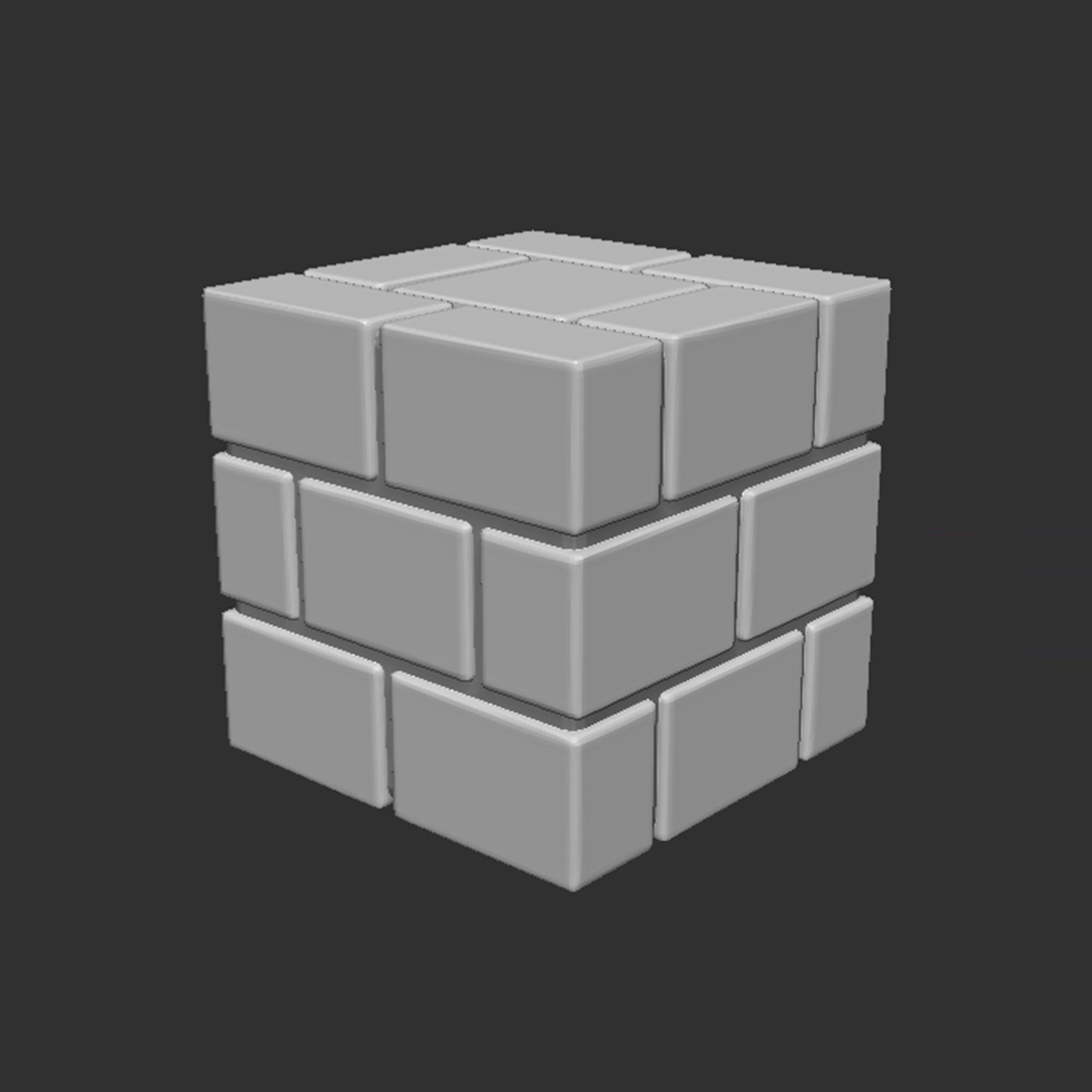 Mario Brick Block 3D print model_1