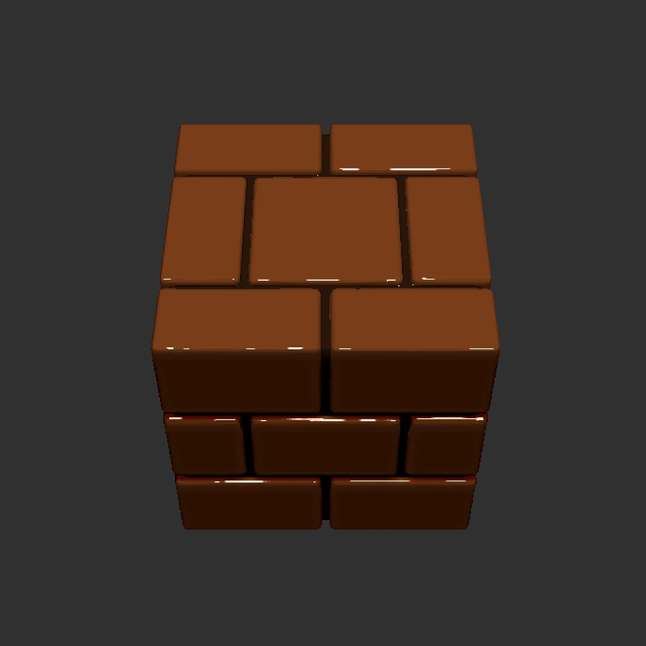 Mario Brick Block 3D print model_8