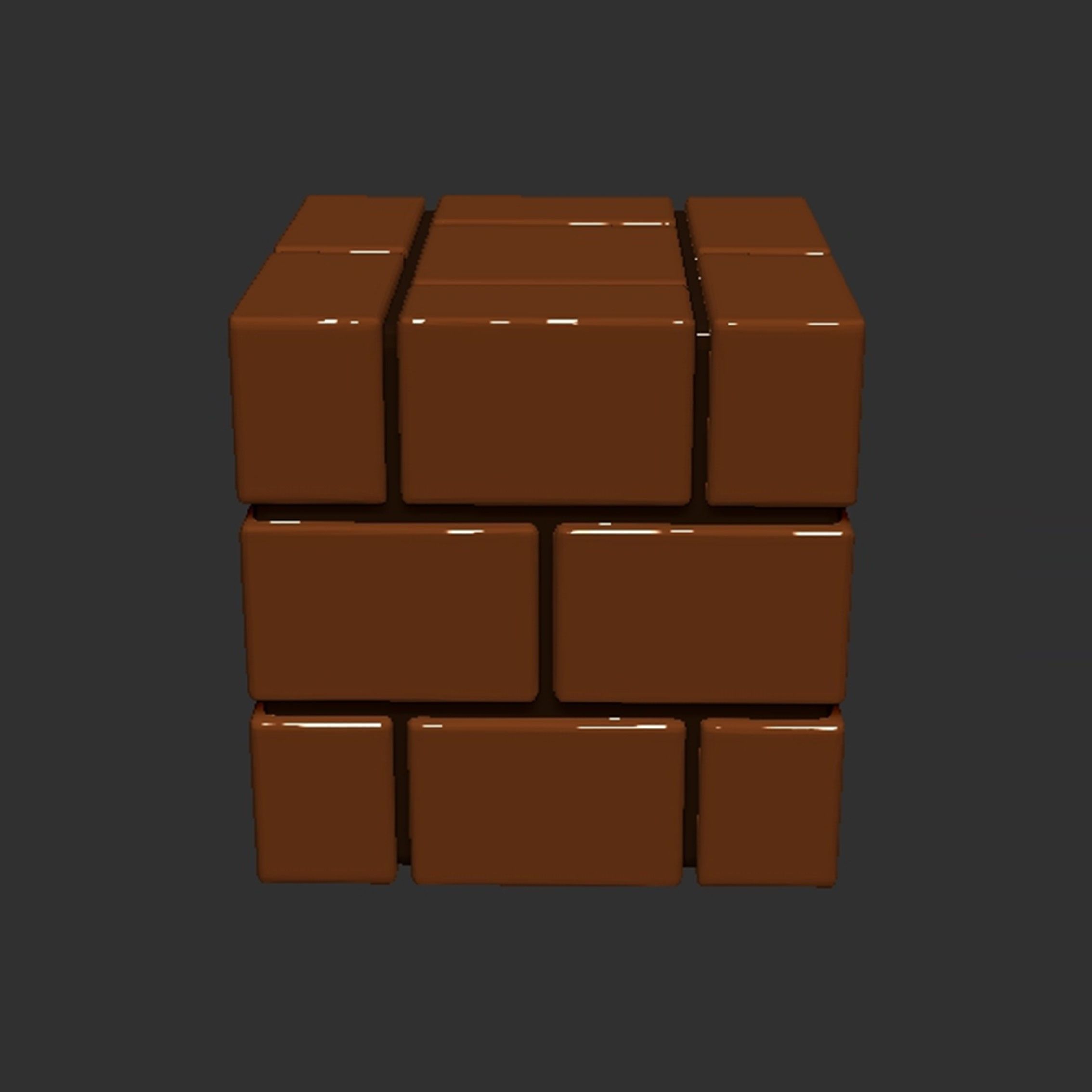 Mario Brick Block 3D print model_4