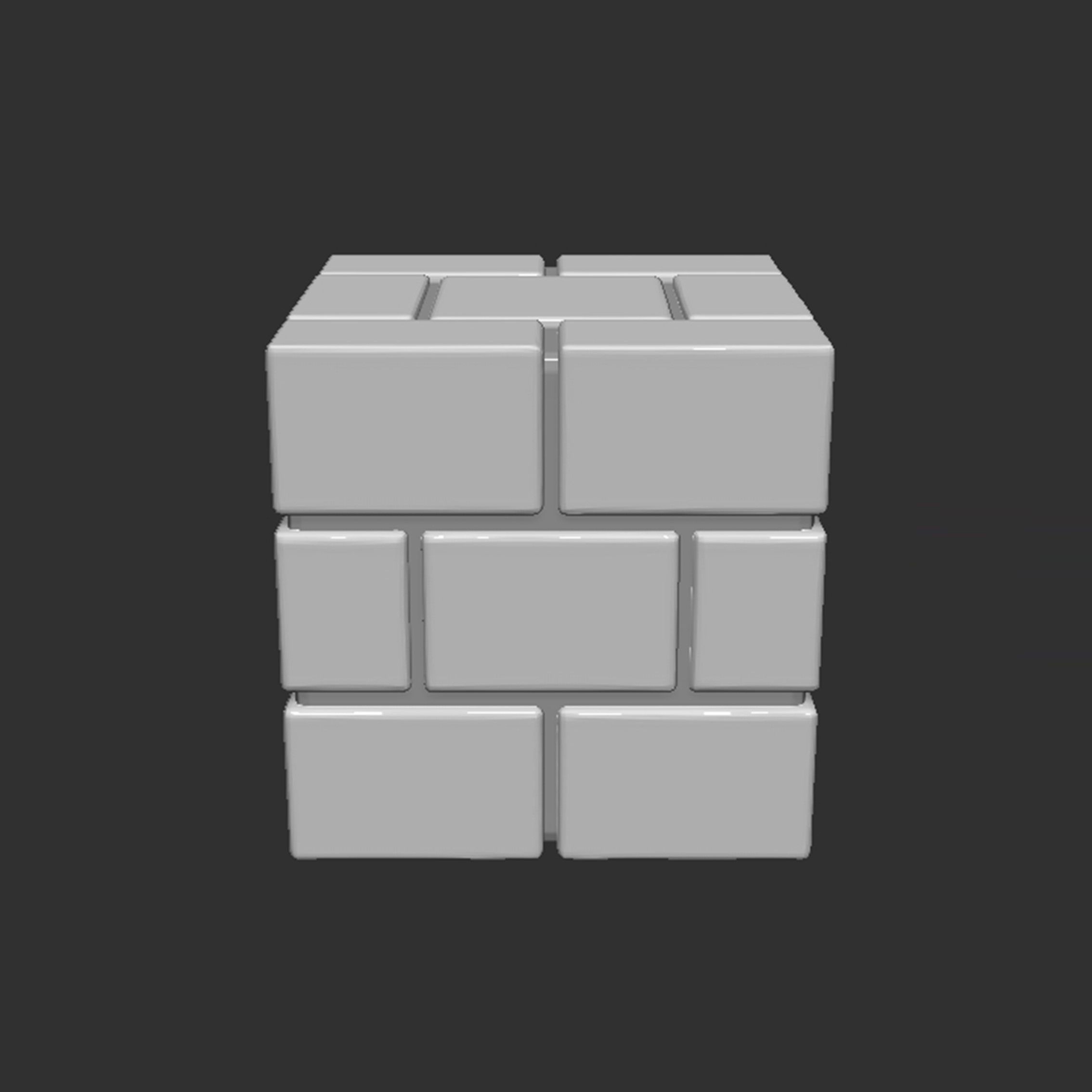 Mario Brick Block 3D print model_3