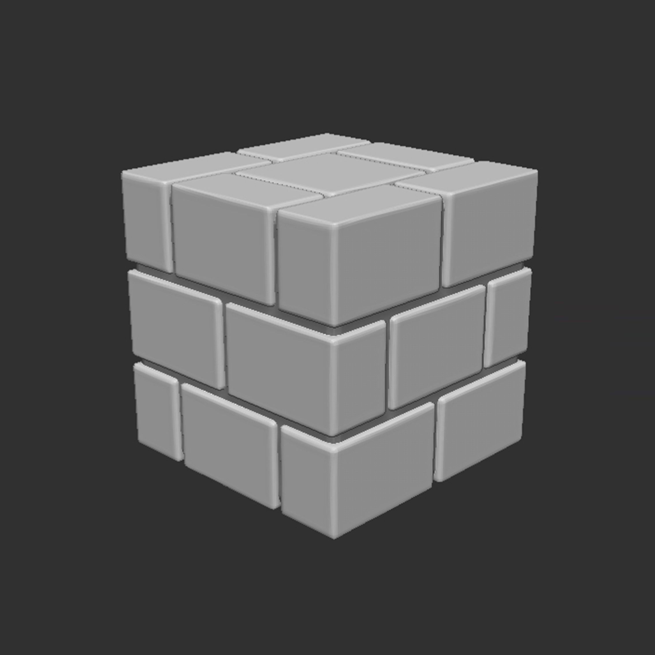 Mario Brick Block 3D print model_7