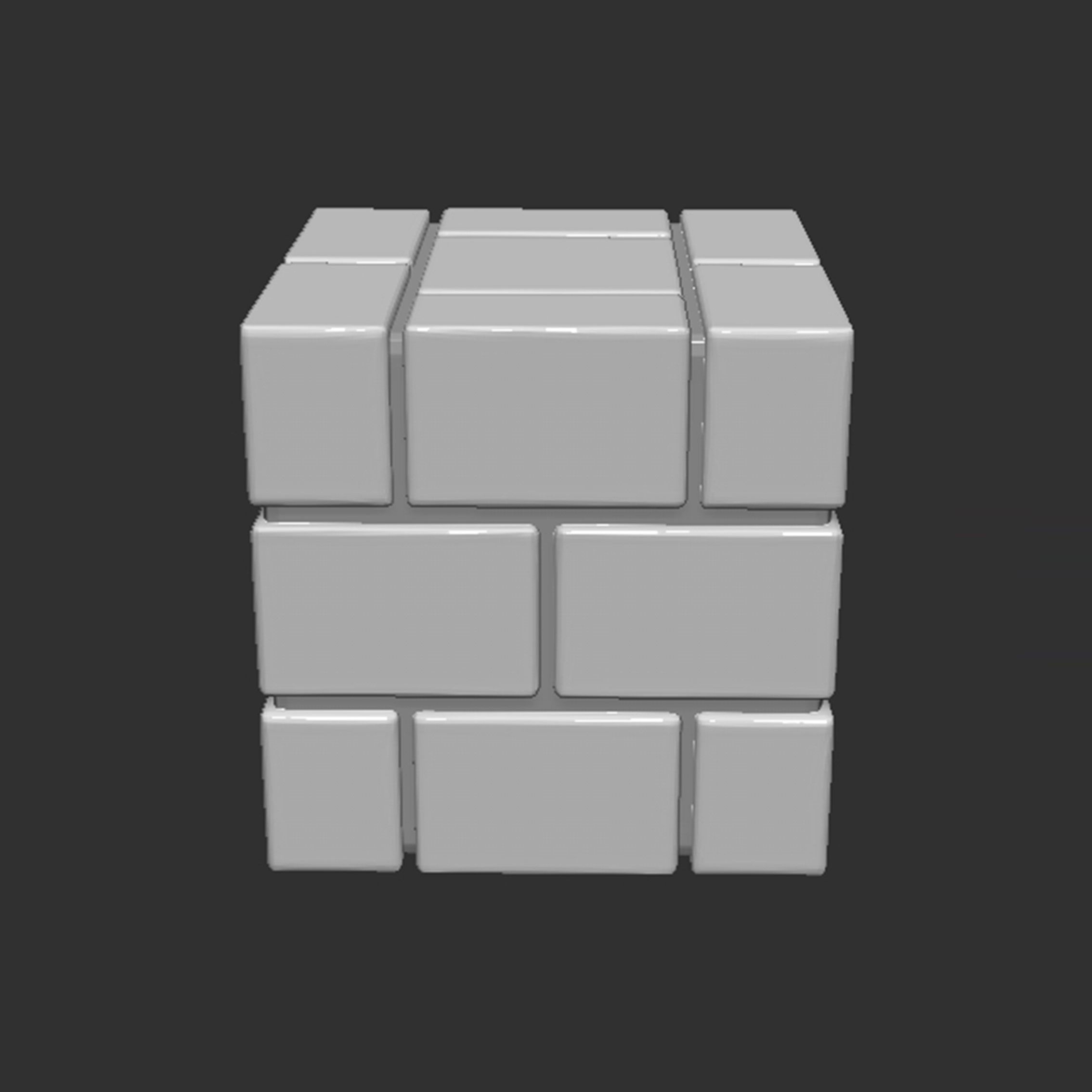Mario Brick Block 3D print model_5