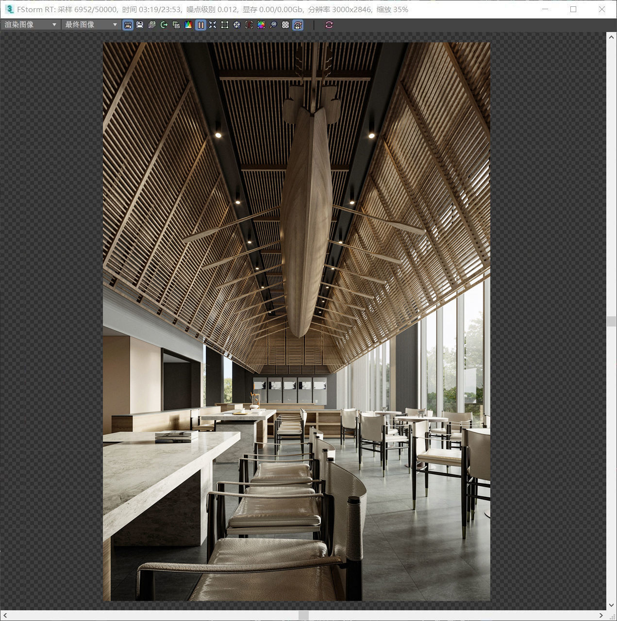 Forest Restaurant for Fstorm 3D model_1