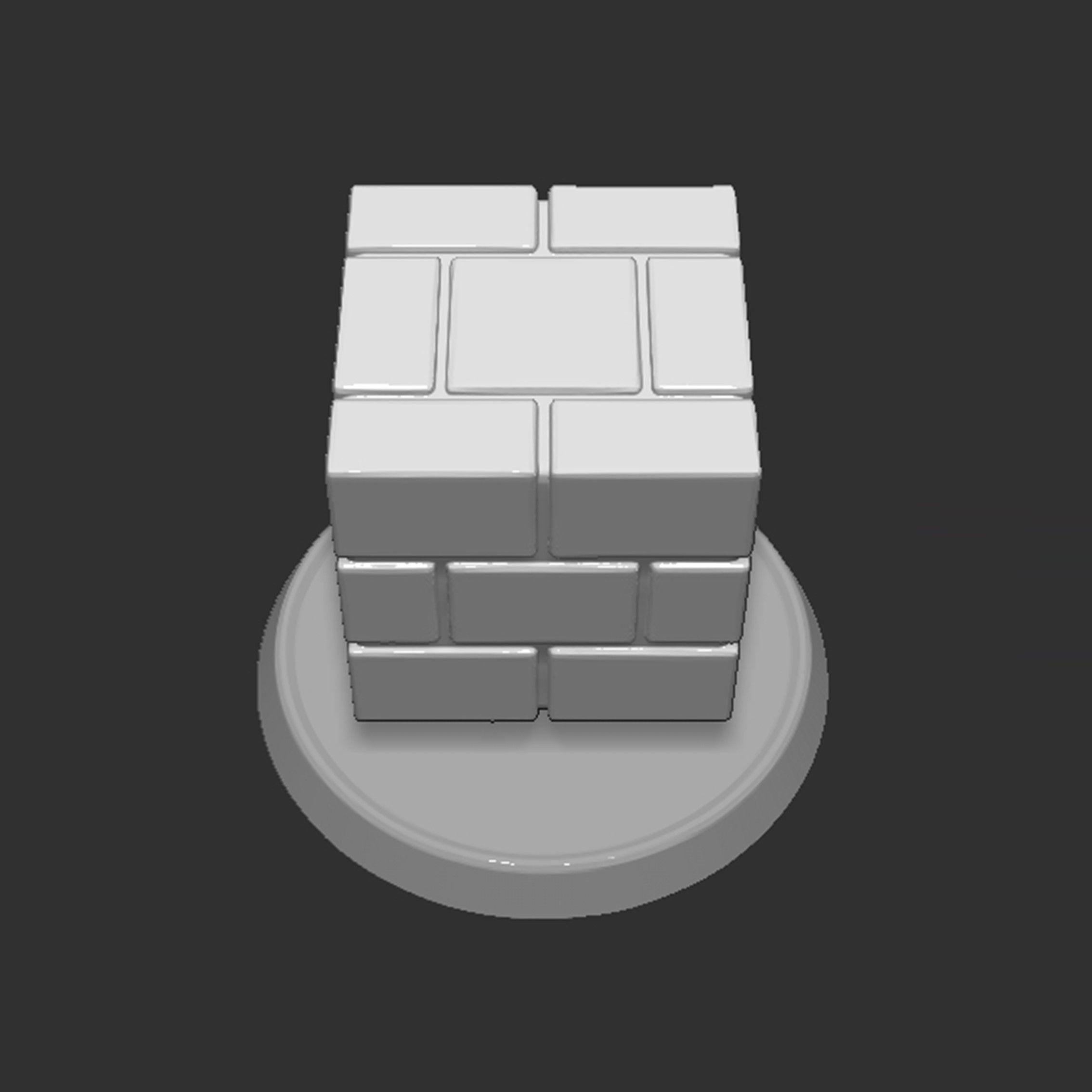 Mario Brick Block Based 3D print model_11