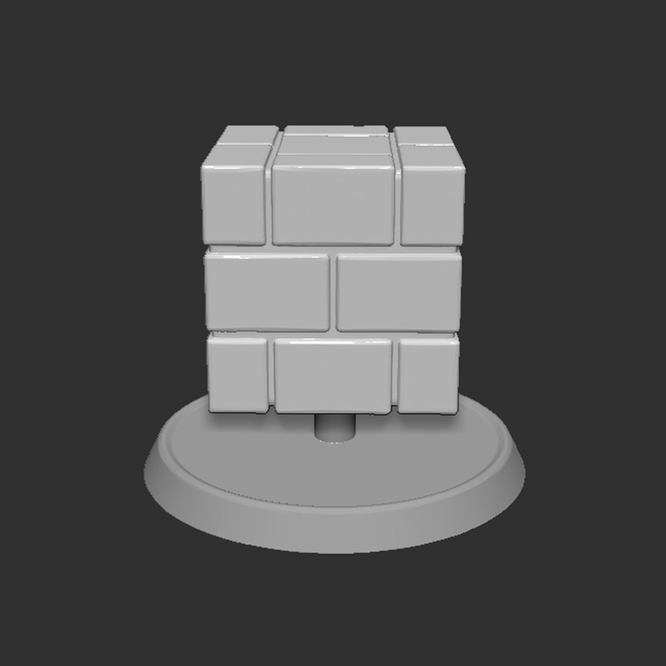 Mario Brick Block Based 3D print model_9
