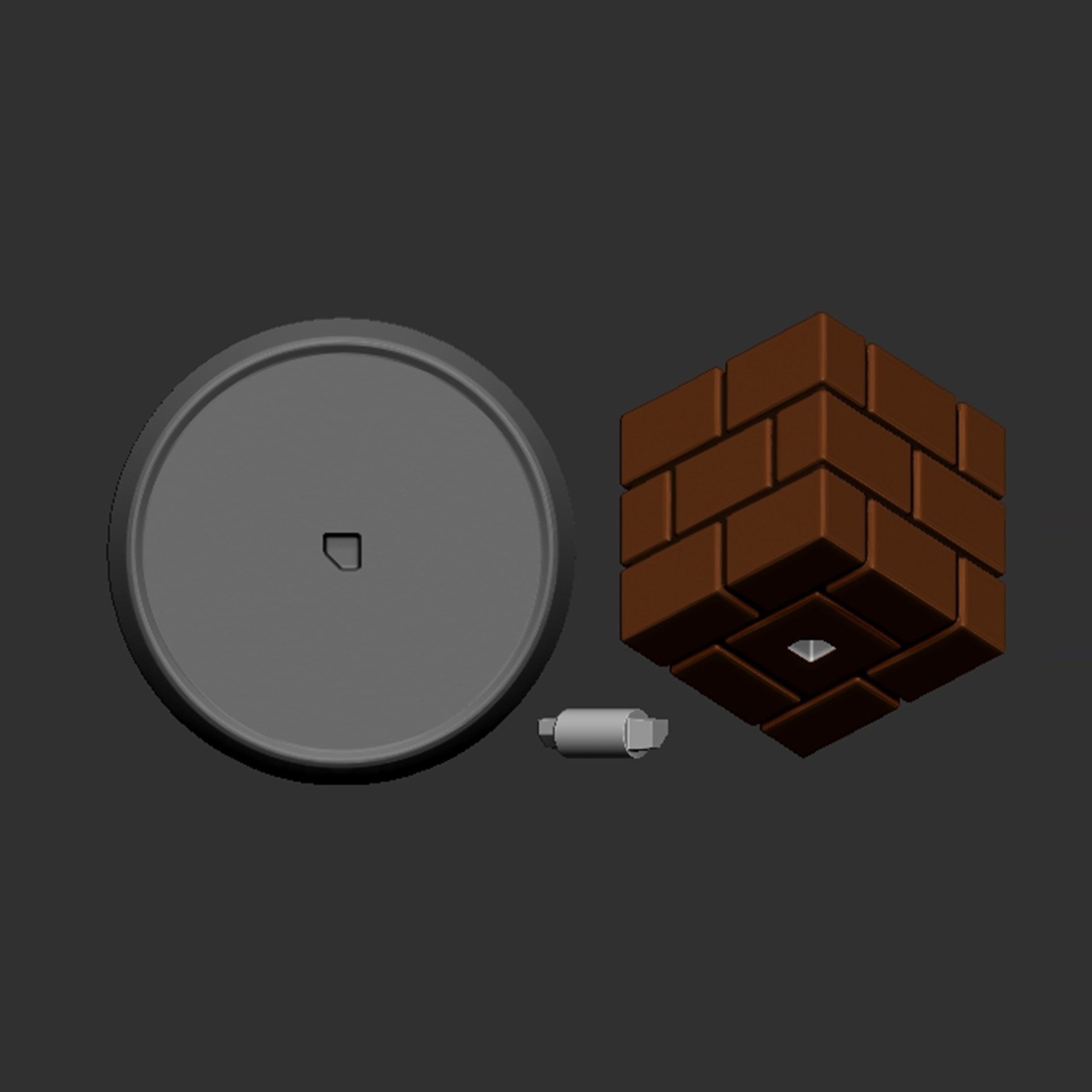 Mario Brick Block Based 3D print model_1