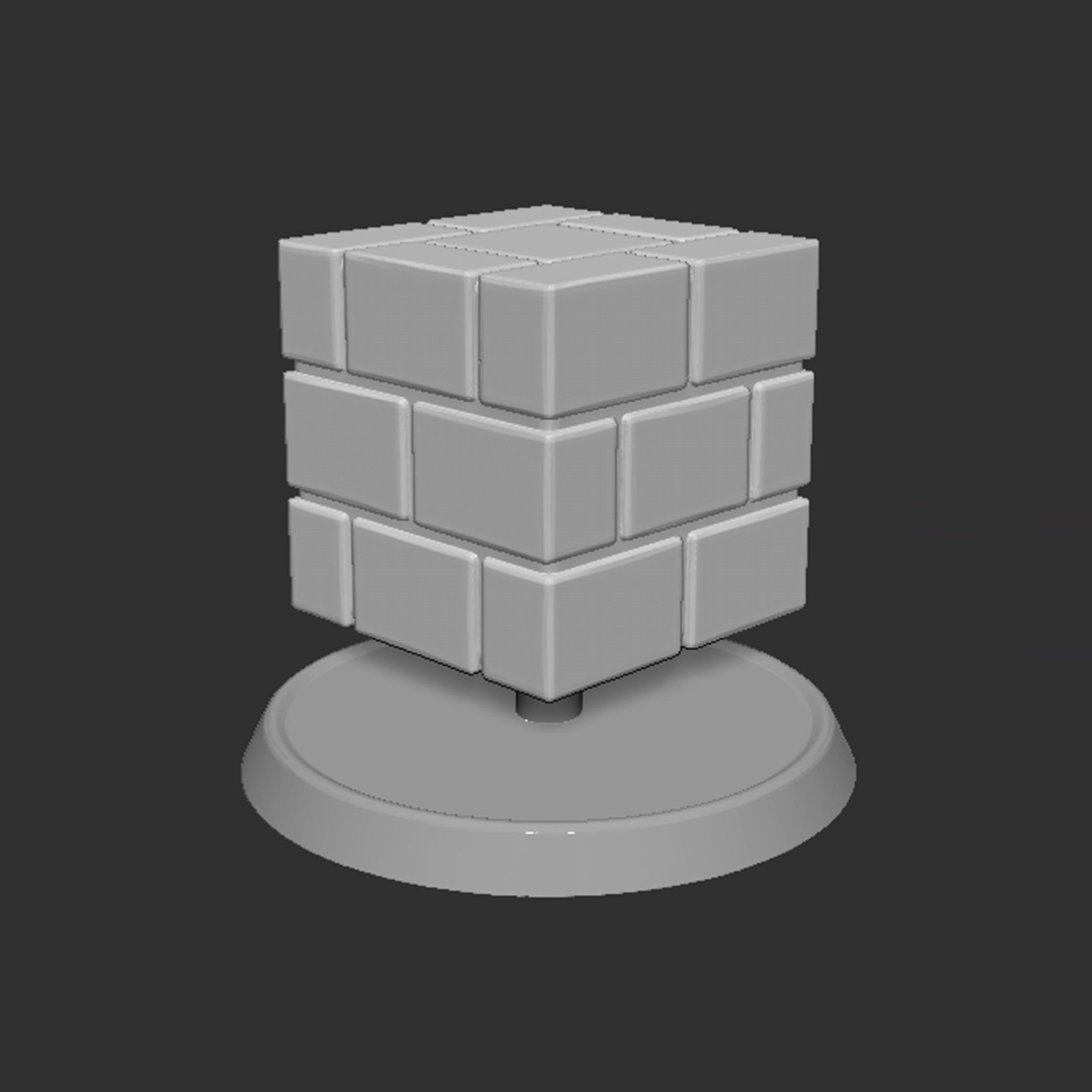 Mario Brick Block Based 3D print model_7