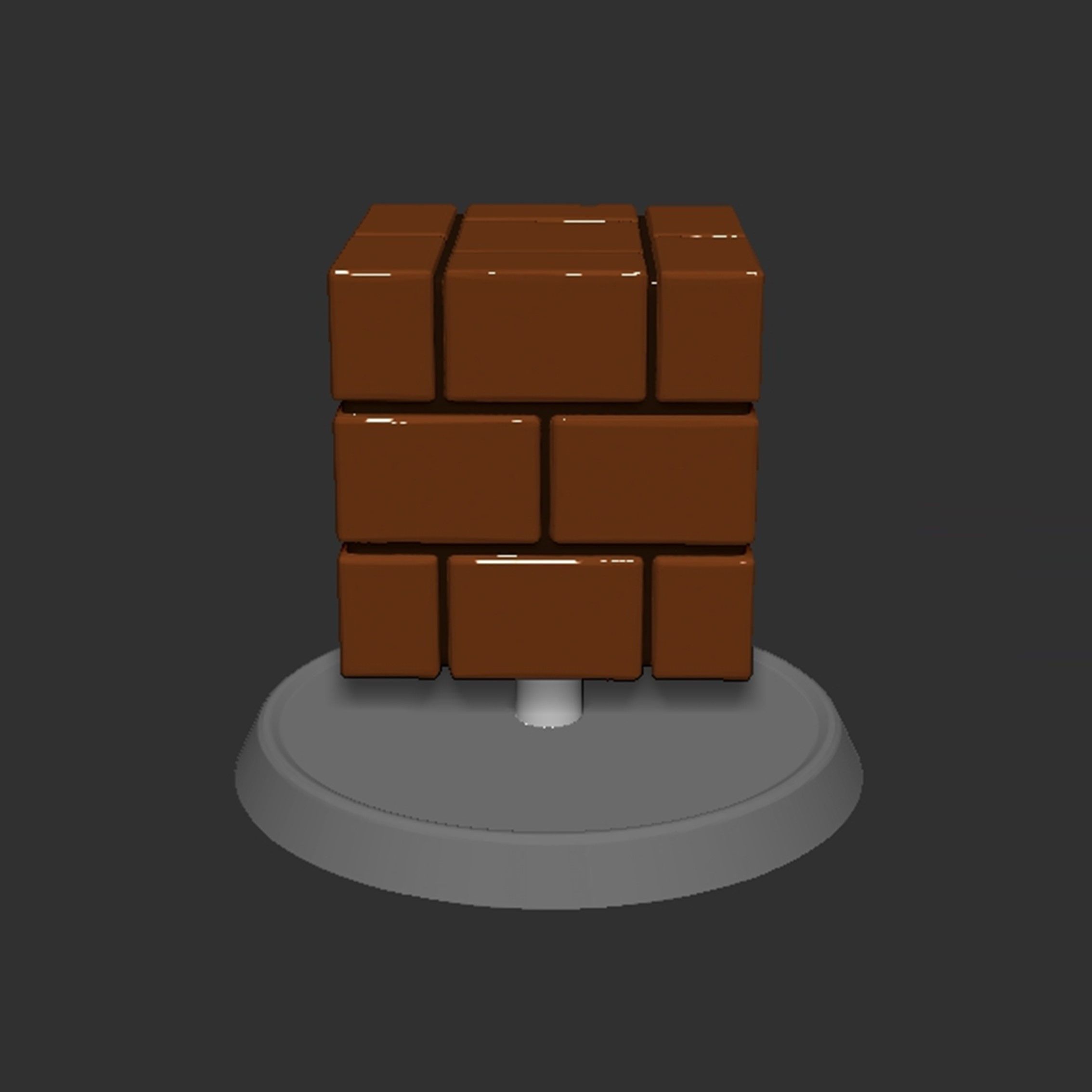 Mario Brick Block Based 3D print model_8