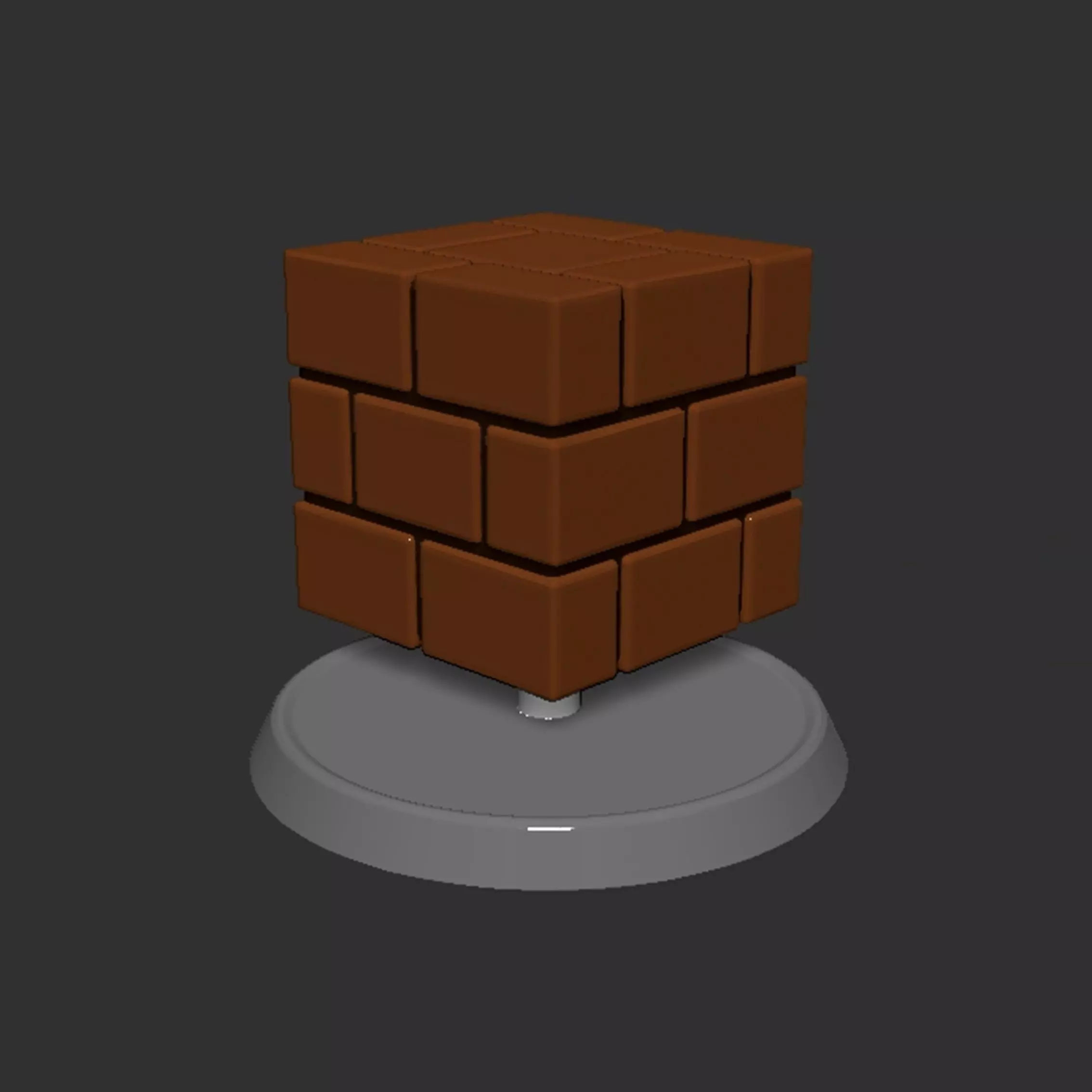 Mario Brick Block Based 3D print model_0