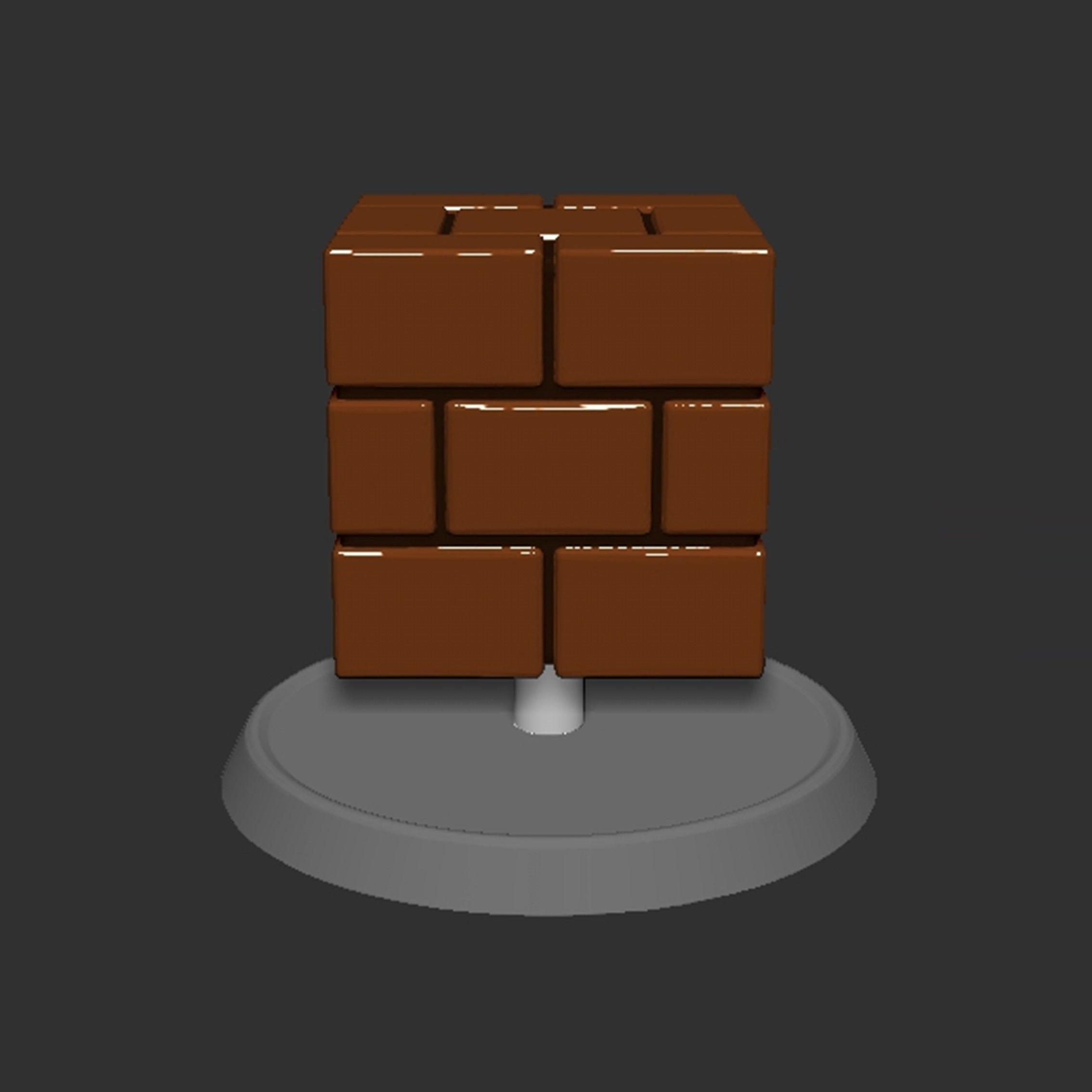 Mario Brick Block Based 3D print model_4