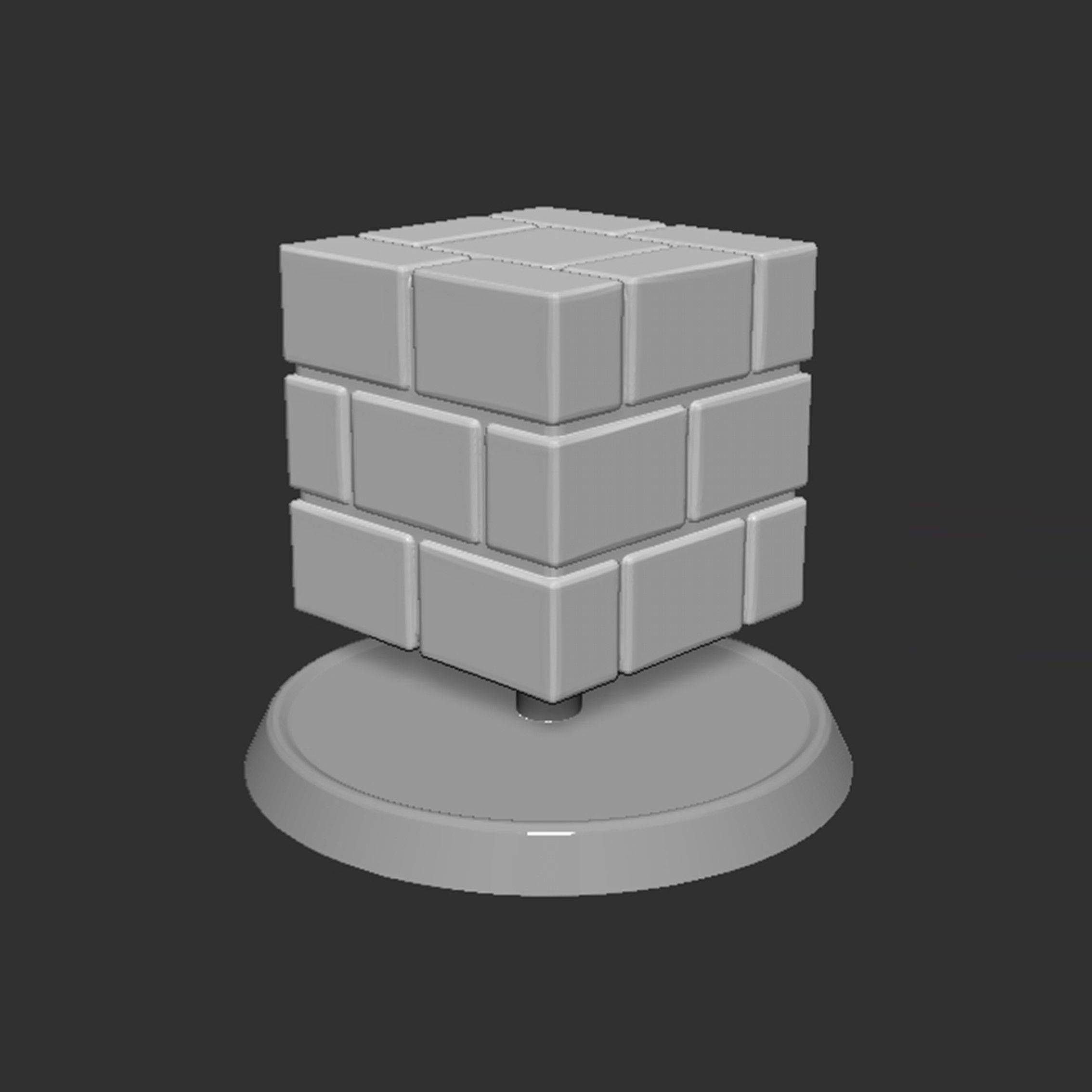 Mario Brick Block Based 3D print model_3