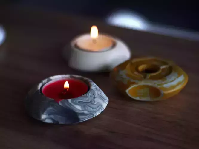 Symmetrical Tealight Holder 3D print model