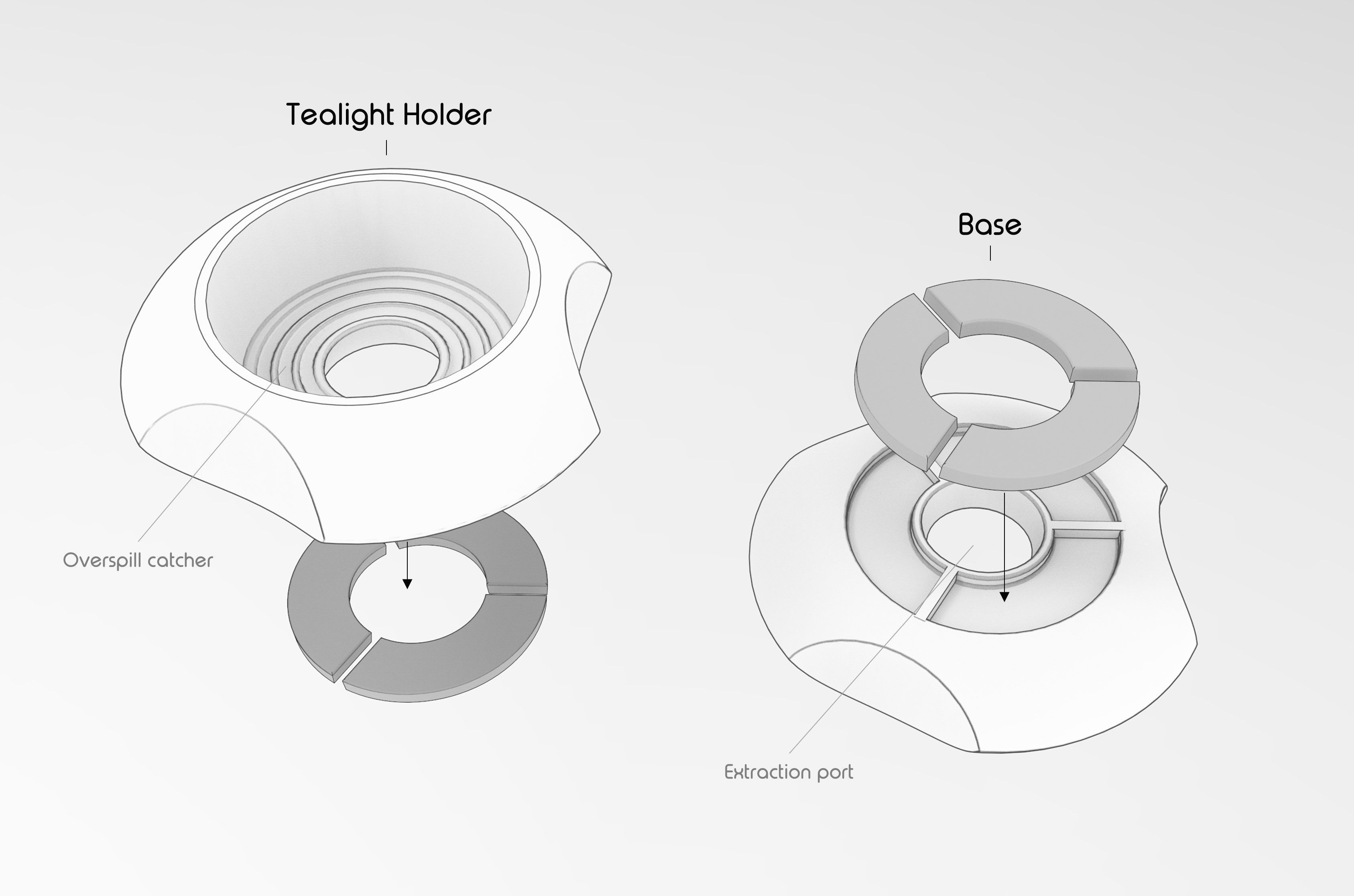 Symmetrical Tealight Holder 3D print model_2