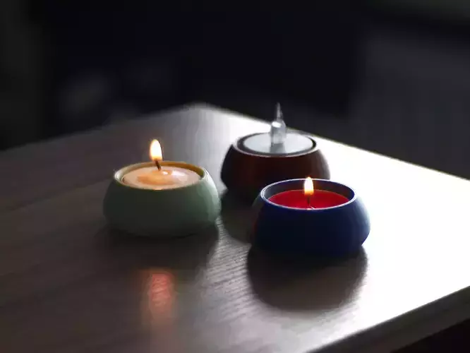 Minimalist Tealight Holder 3D print model