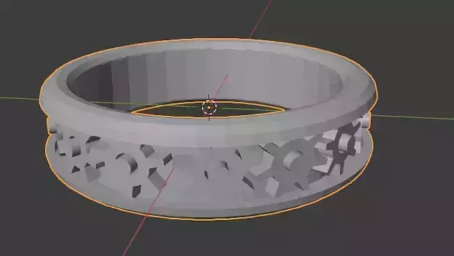 Multiple Sizes Articulating Gear Ring 3D print model