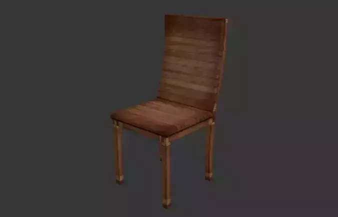 Wood Chair - Game Ready