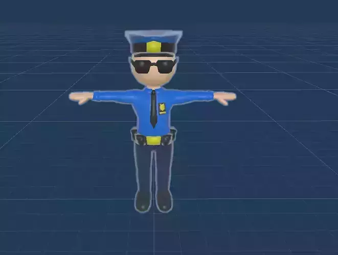 stickman  Police officer