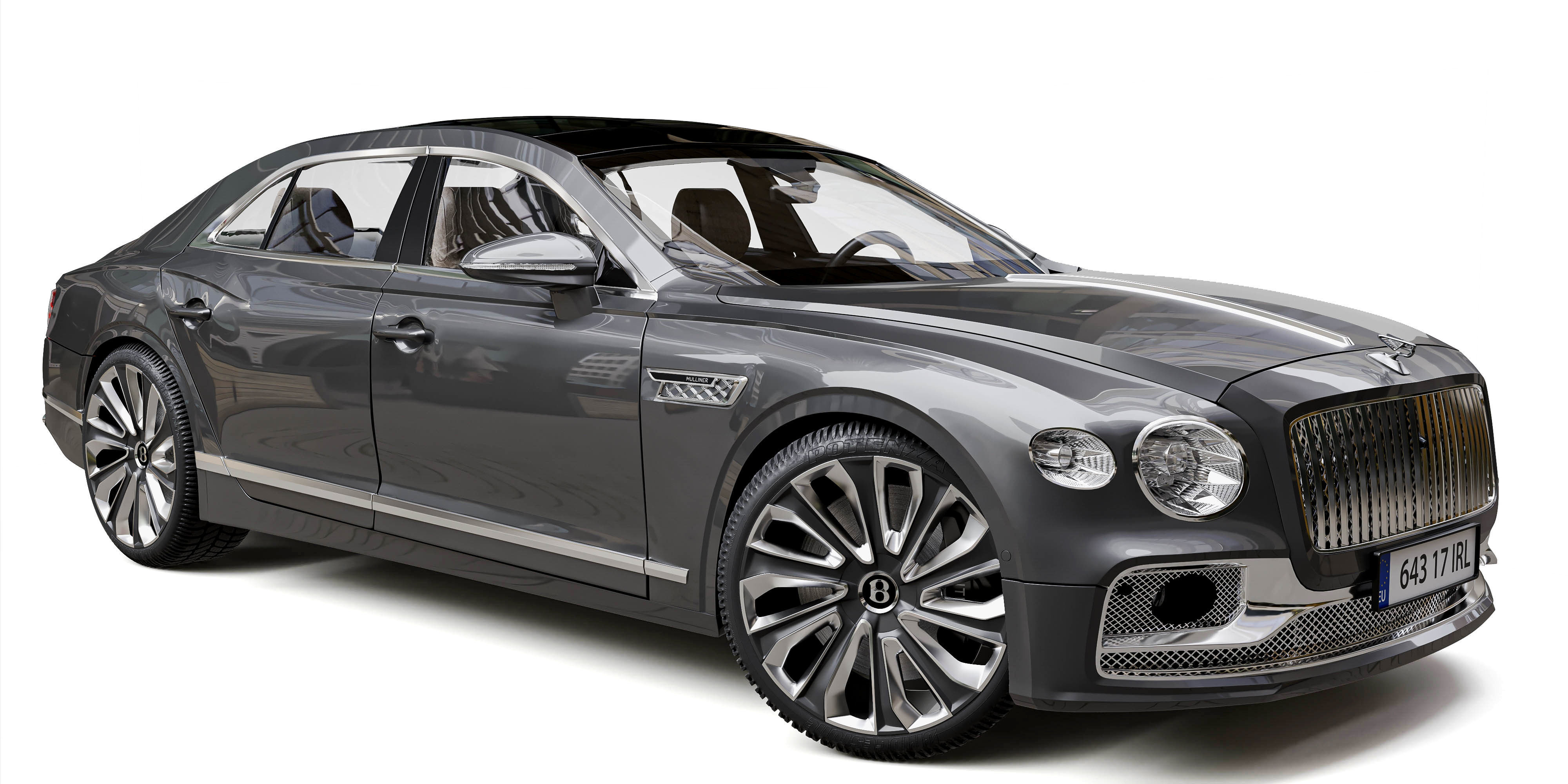 Bentley Flying Spur Mulliner 2022 3D model_2