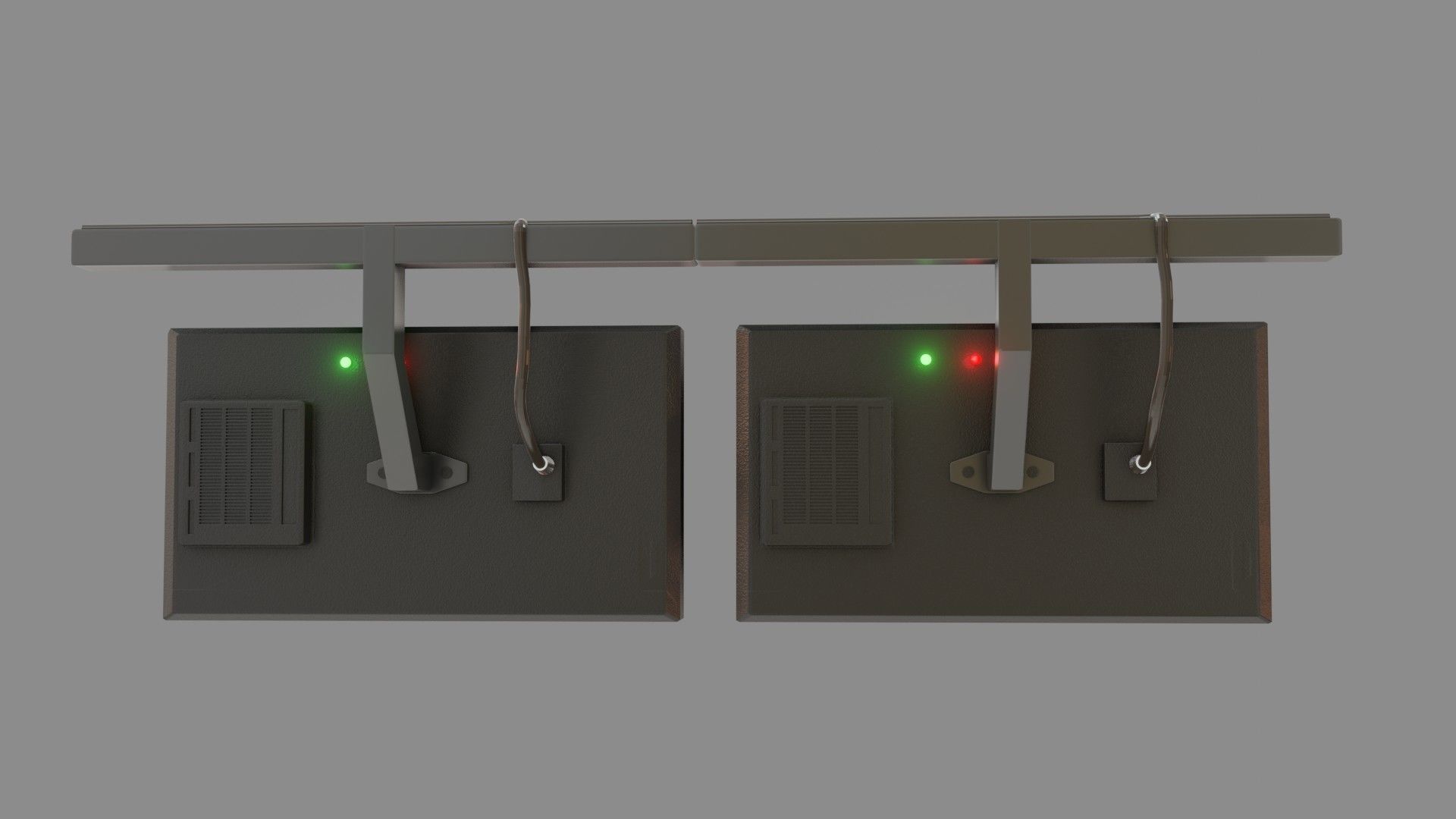 Sci-Fi Monitors - Low poly - Game Ready - PBR Low-poly 3D model_5