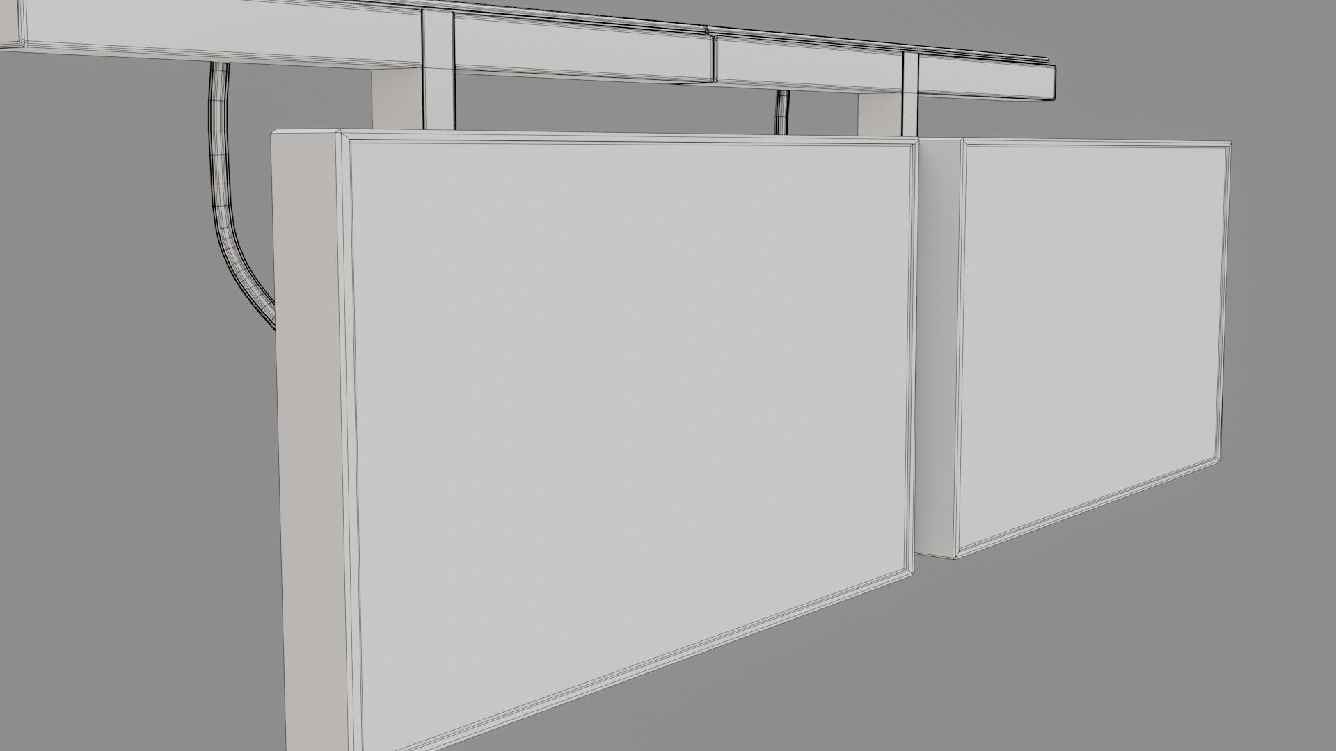 Sci-Fi Monitors - Low poly - Game Ready - PBR Low-poly 3D model_9