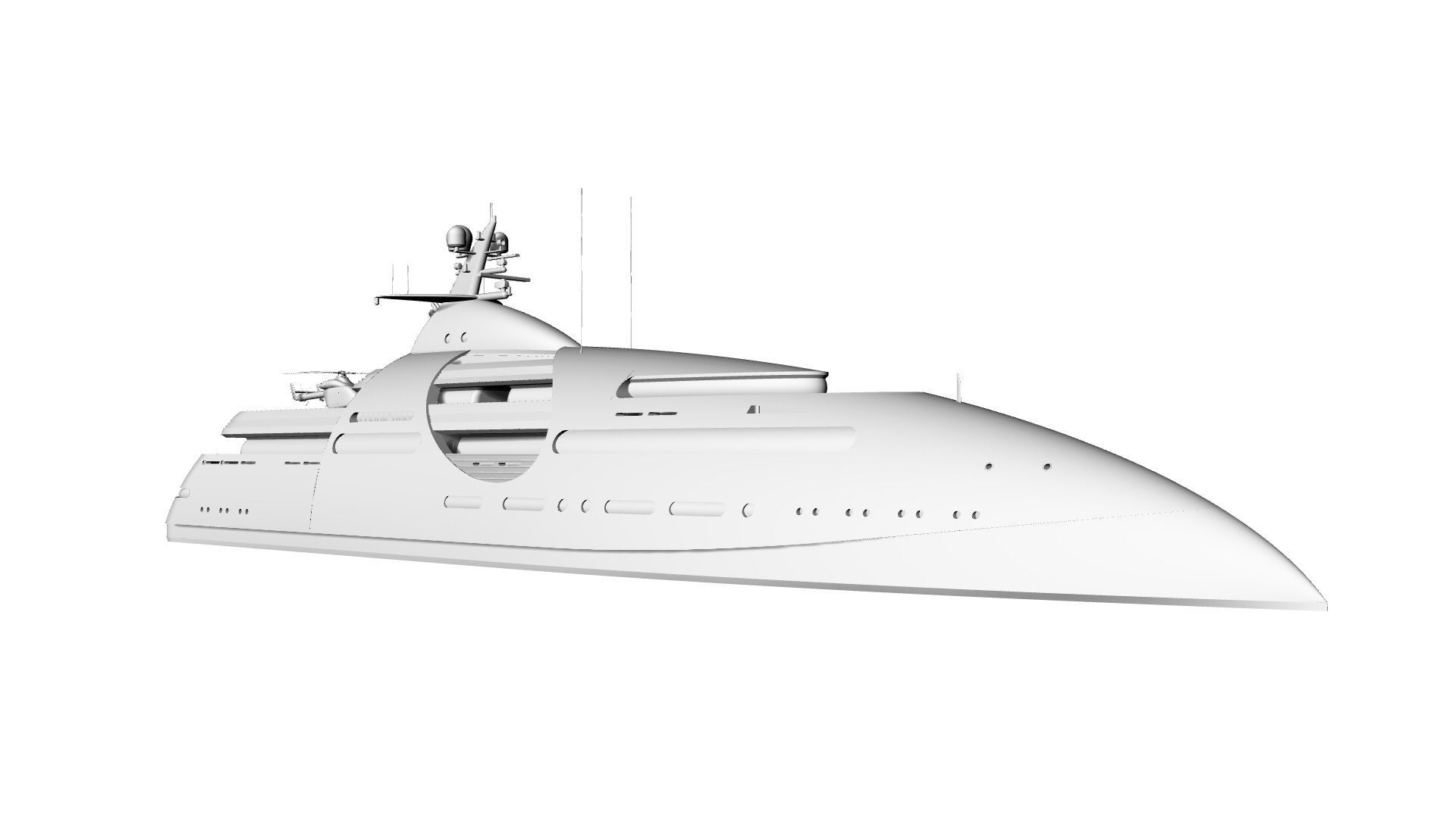 100 Meter Mega Yacht 3D model_4