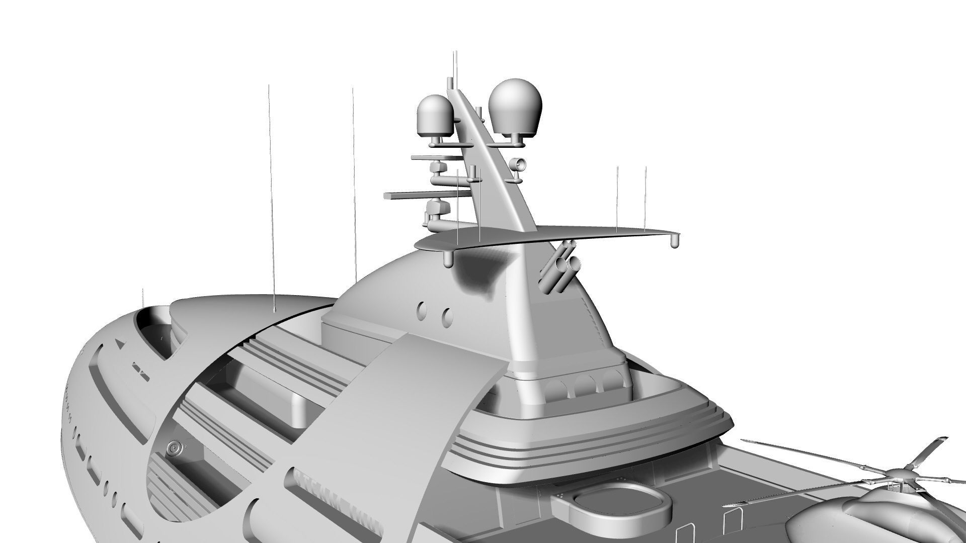 100 Meter Mega Yacht 3D model_11
