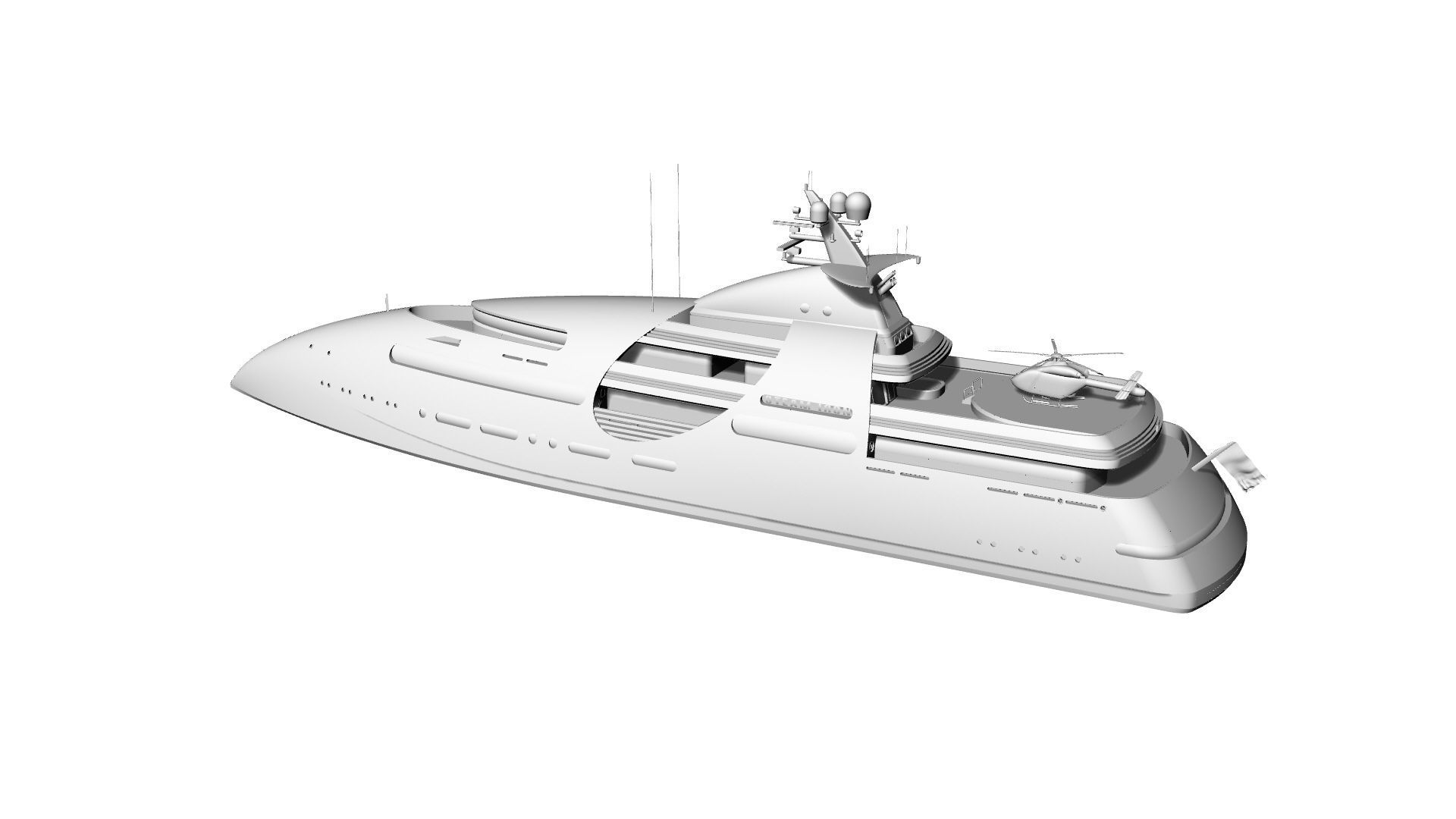100 Meter Mega Yacht 3D model_6