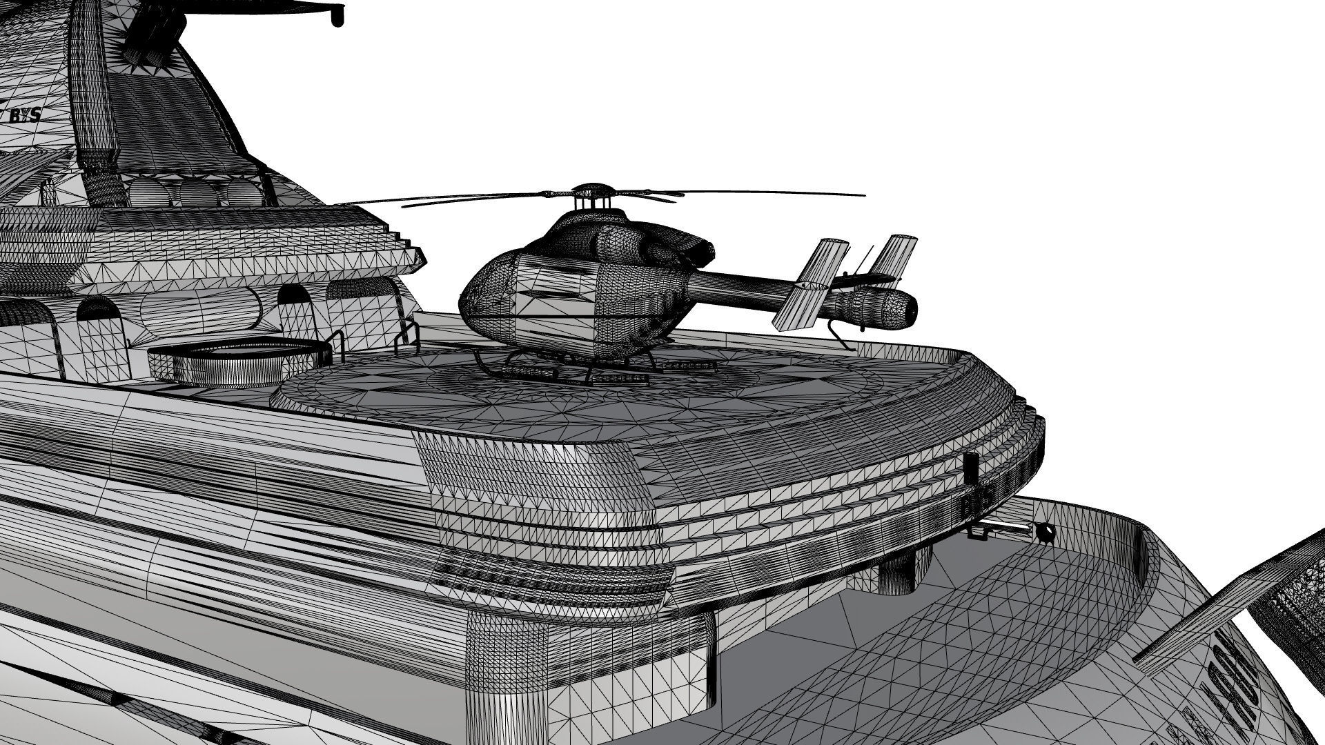 100 Meter Mega Yacht 3D model_17