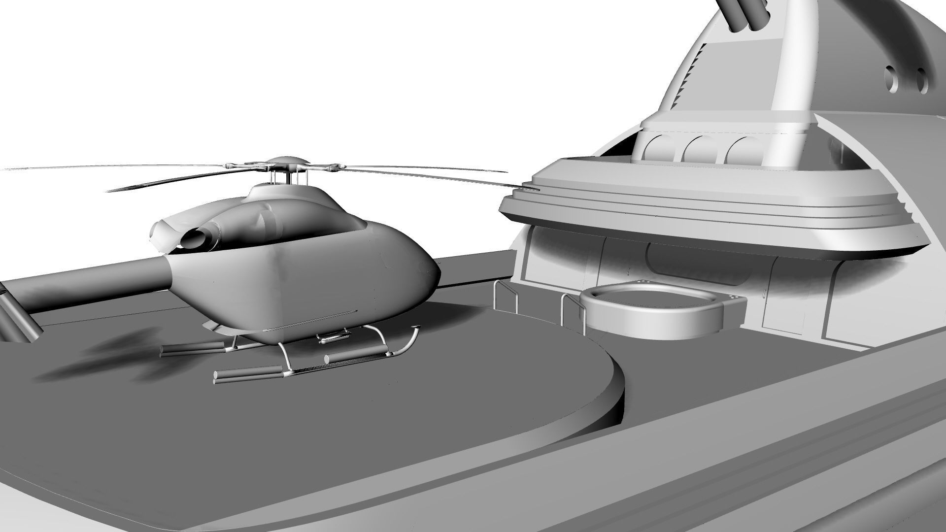 100 Meter Mega Yacht 3D model_12