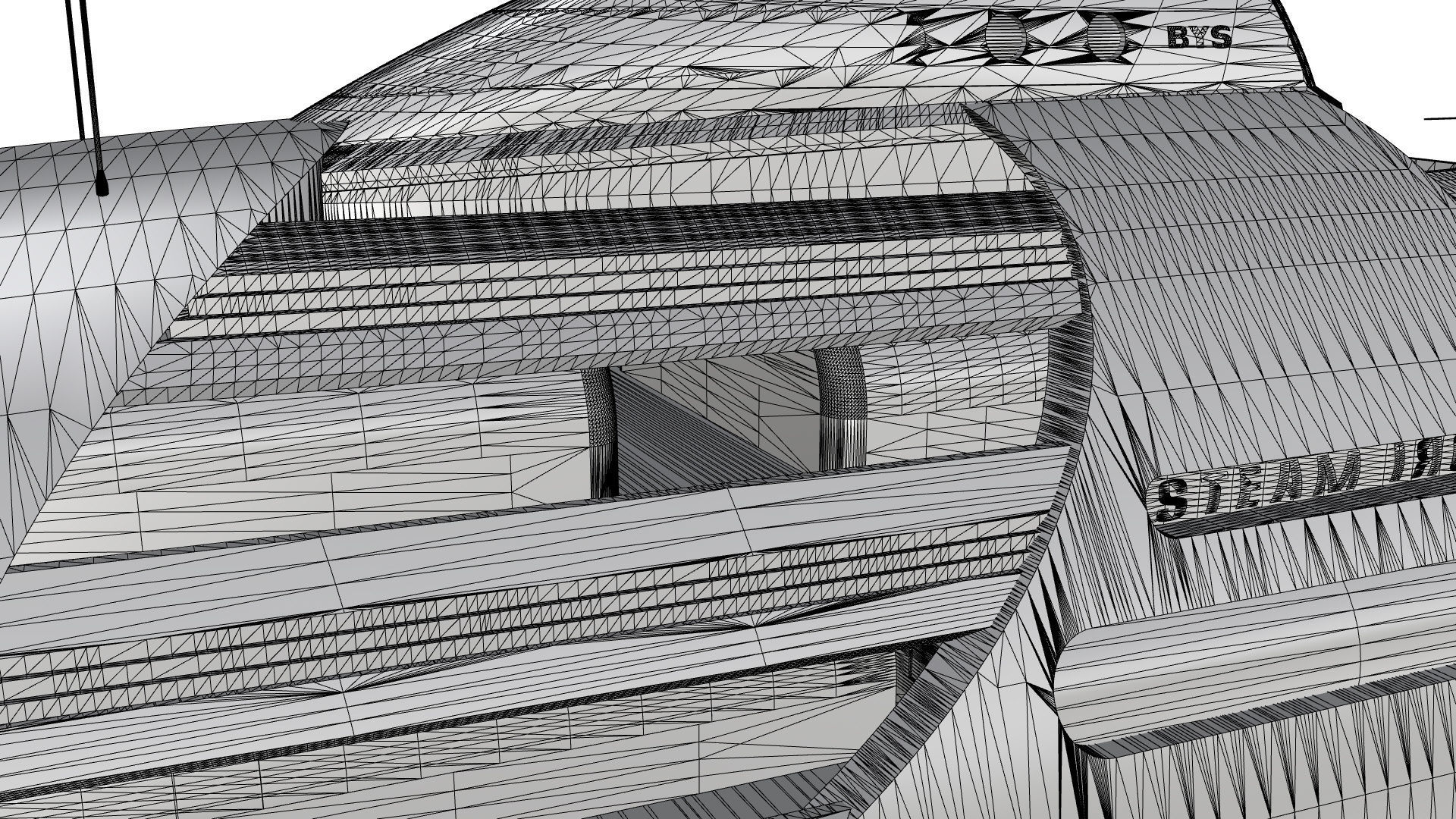 100 Meter Mega Yacht 3D model_16