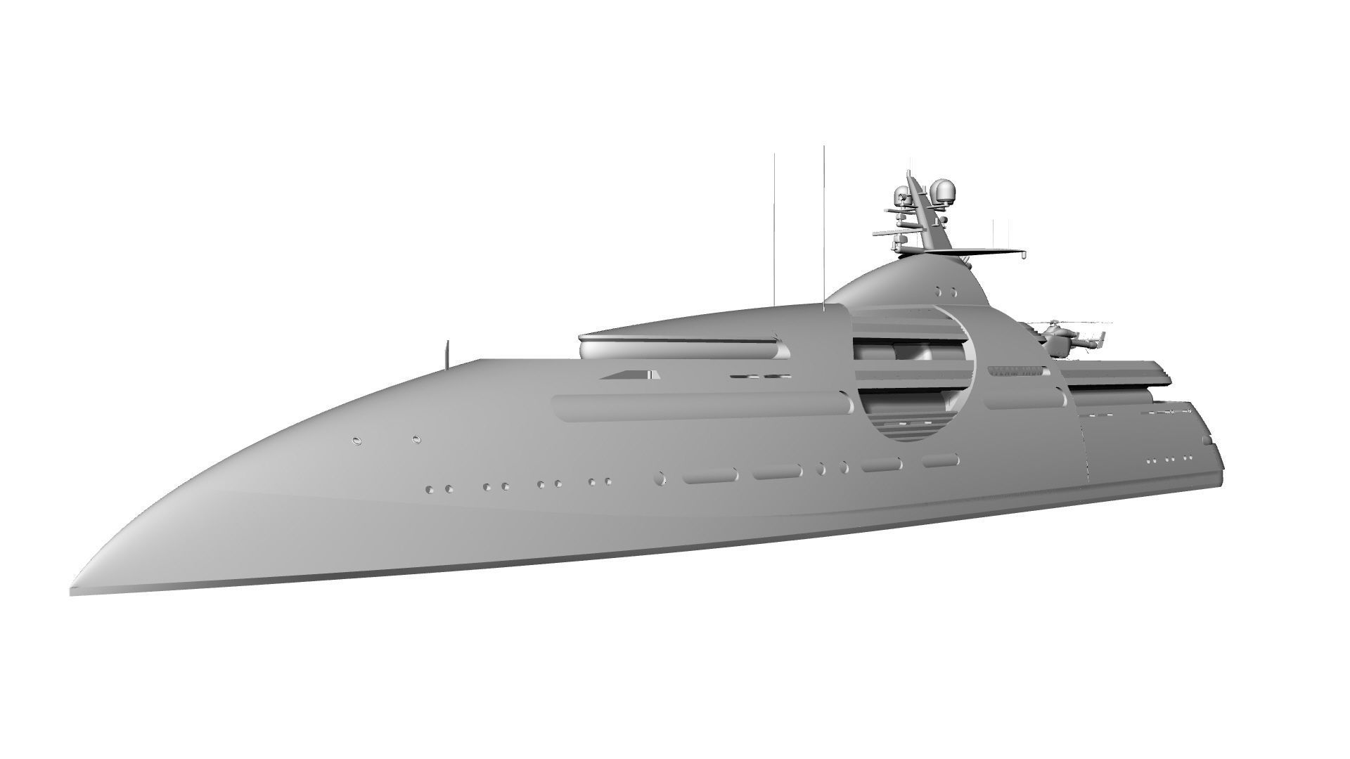100 Meter Mega Yacht 3D model_5
