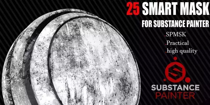25 SMART MASK FOR SUBSTANCE PAINTER Texture