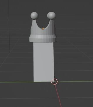 A Initial with Crown Pendant 3D print model_3