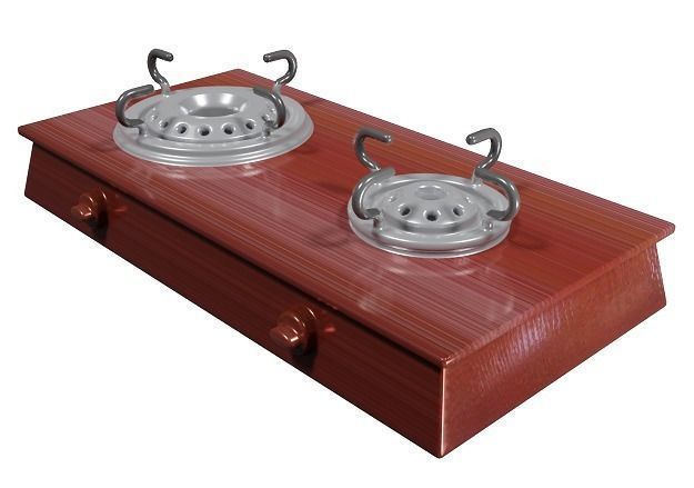 Spectacular Gas Stove Toy Low-poly 3D model_2