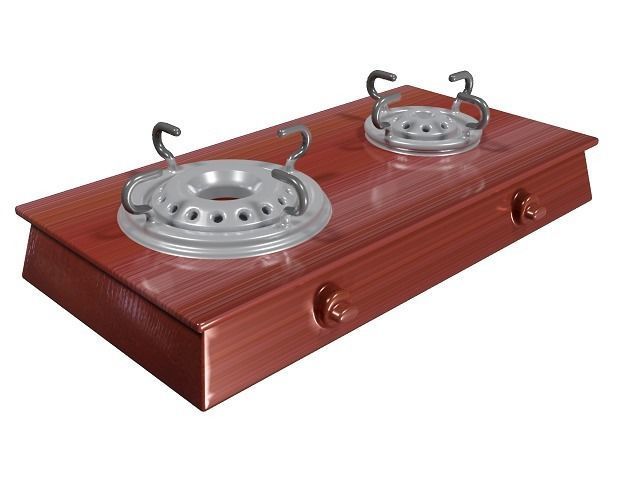 Spectacular Gas Stove Toy Low-poly 3D model_1