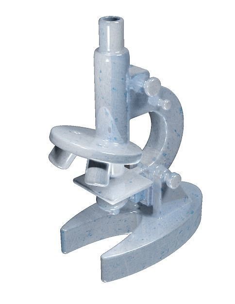 Metallic Microscope Toy Low-poly 3D model_1