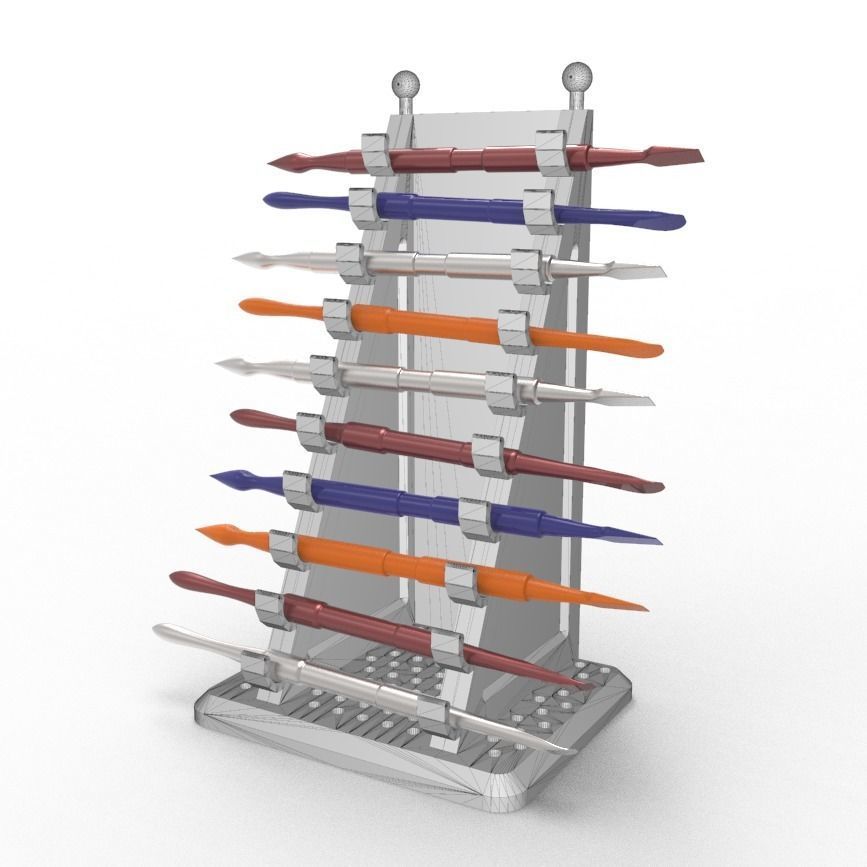 Dab Tool Holder Stand For 3D print model 3D print model_9
