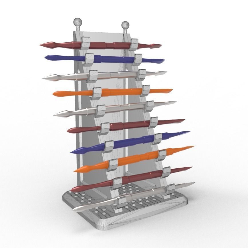 Dab Tool Holder Stand For 3D print model 3D print model_10