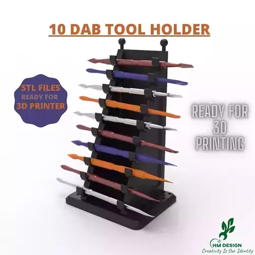 Dab Tool Holder Stand For 3D print model 3D print model