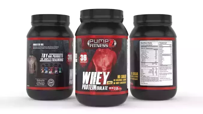 Protein Powder 3D model