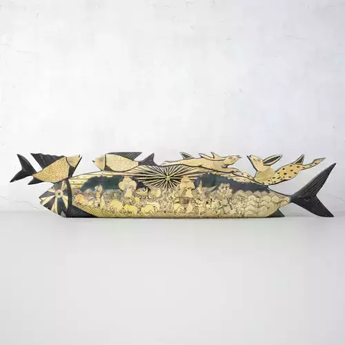 Hand Carved Mexican Folk Art Fish