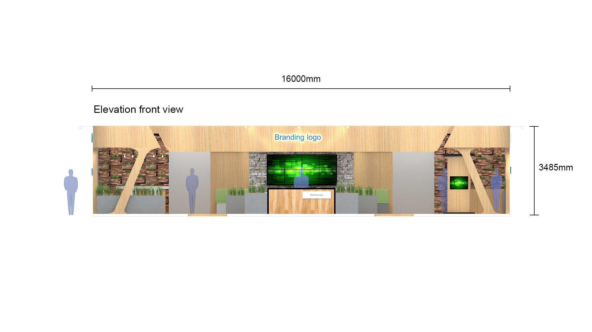 Custom Pavilion booth version 1 3D model_11
