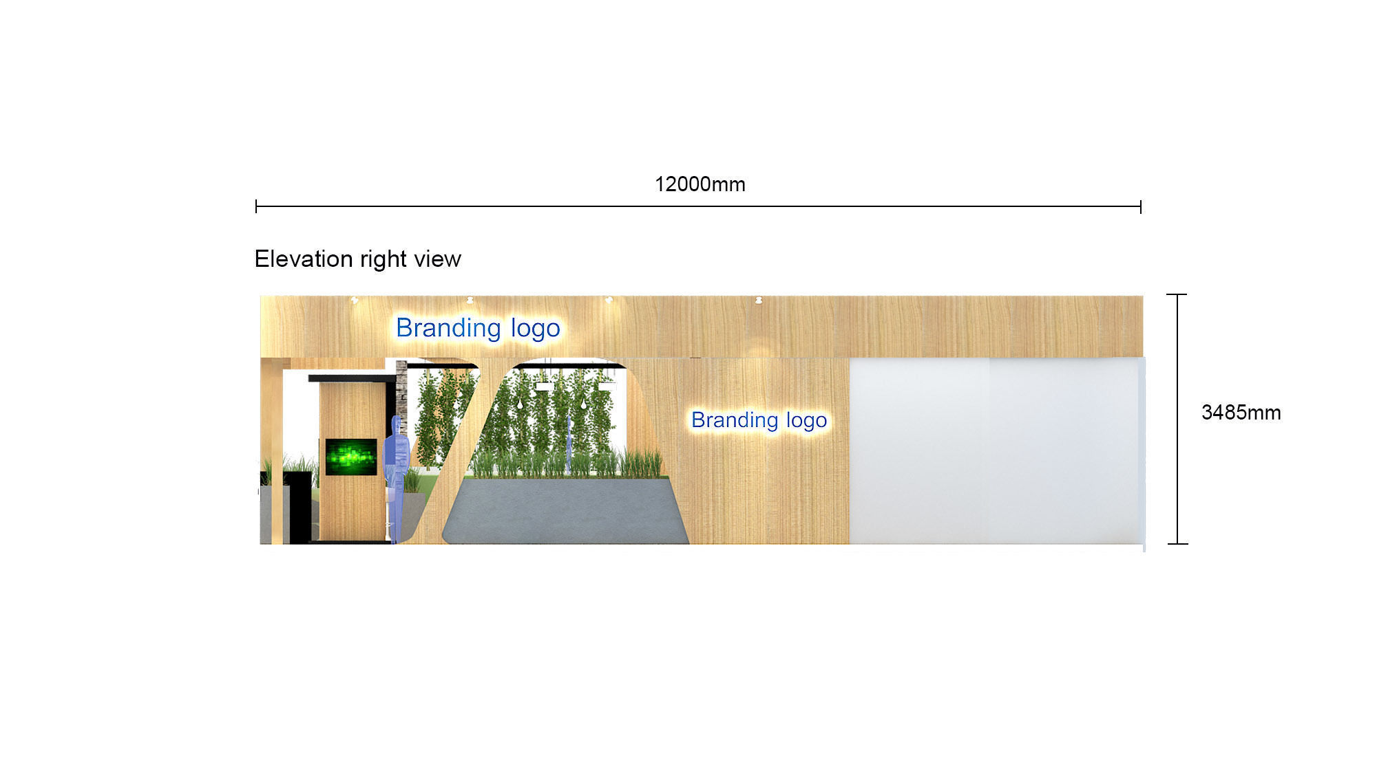 Custom Pavilion booth version 1 3D model_13
