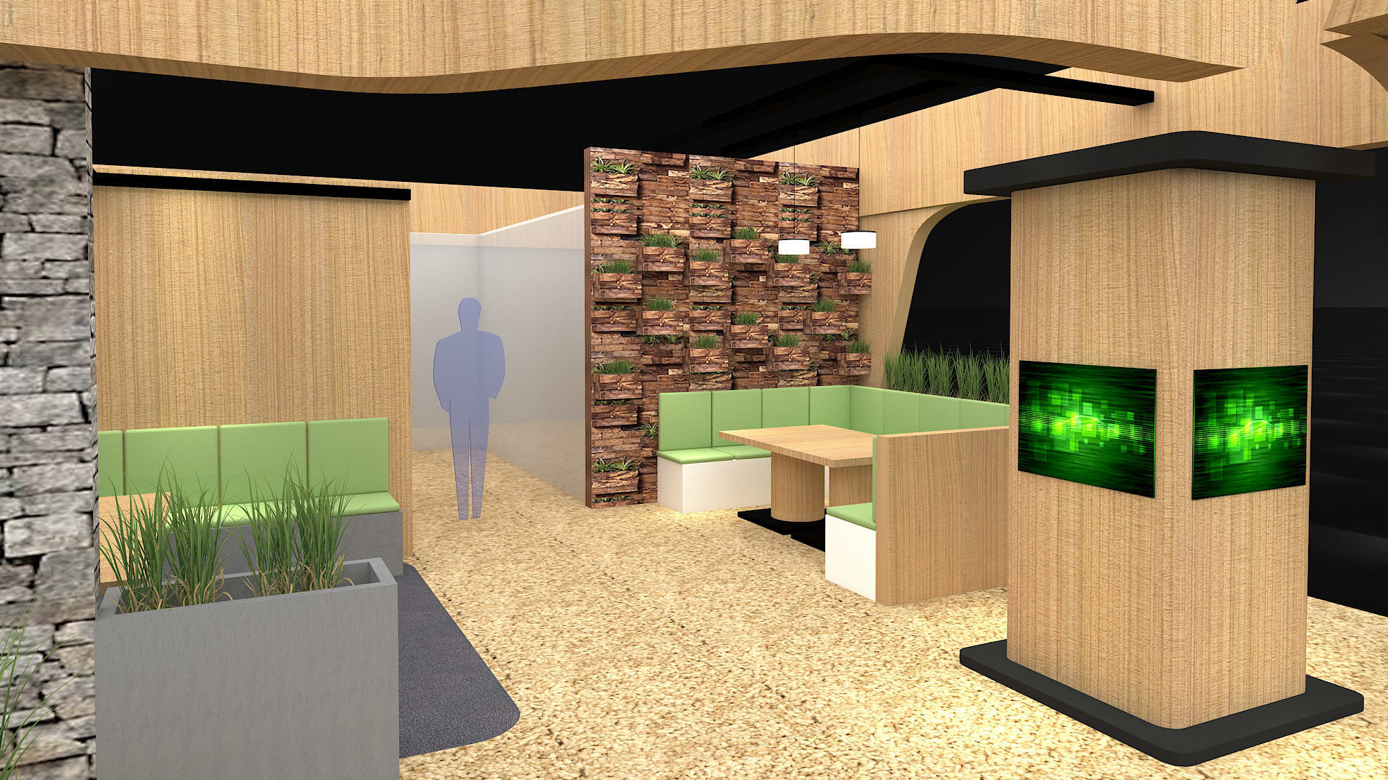 Custom Pavilion booth version 1 3D model_8
